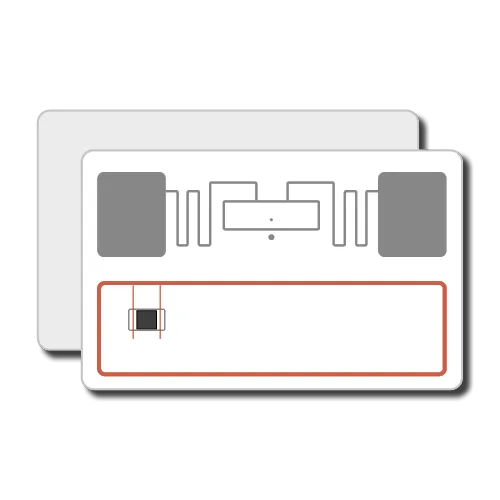 Fudan 1K 13.56 MHz + UHF (Gen2) Hybrid Dual Blank Card, Premium